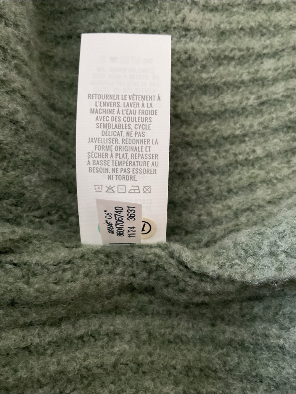aerie Olive Green Ribbed Button-Up Short Sleeve Cardigan - Picture 8 of 9